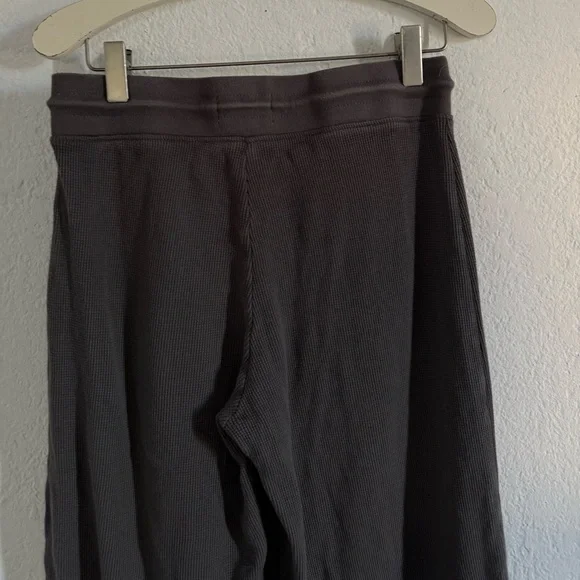 MATE The Label Organic Cotton Thermal Wide Leg Pants Charcoal Size XS - Picture 12 of 13